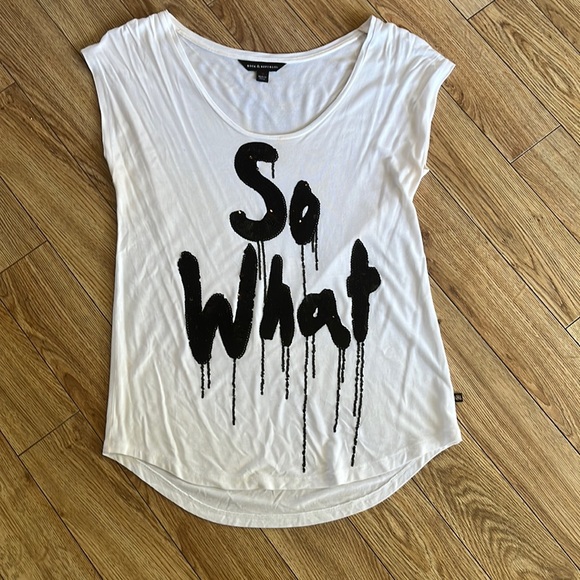 Rock & Republic Tops - Rock & Republic “So What” Sequin Tee